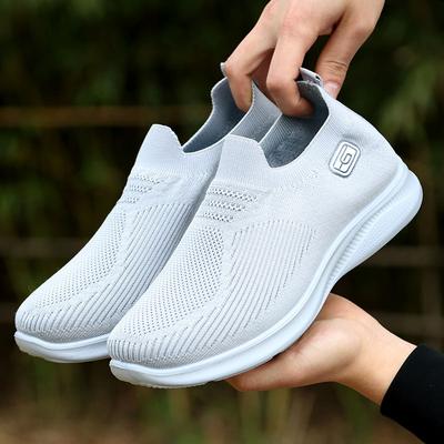 Spring and Summer New Fly-woven Mesh Shoes Women's Breathable One-pedal Lightweight Casual Low-top Shoes Direct Sales