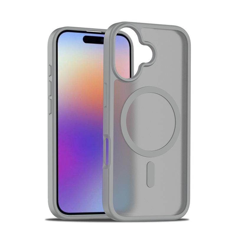 Magnetic Attraction Frosted iPhone 17 Case, Compatible with iPhone 13, 14, 15, 16, 17 Models