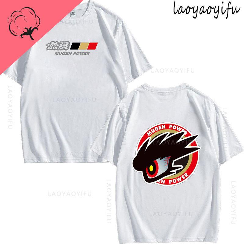 JDM Modified Car MUGEN POWER Theme 100Cotton Summer TShirt Printed Fashion Mens Womens Fashion High Quality Oneck Casual