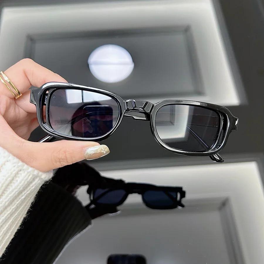 Retro Square Sunglasses Women Men Brand Designer Fashion Black Sun Glasses Male Female Vintage Mirror Shades