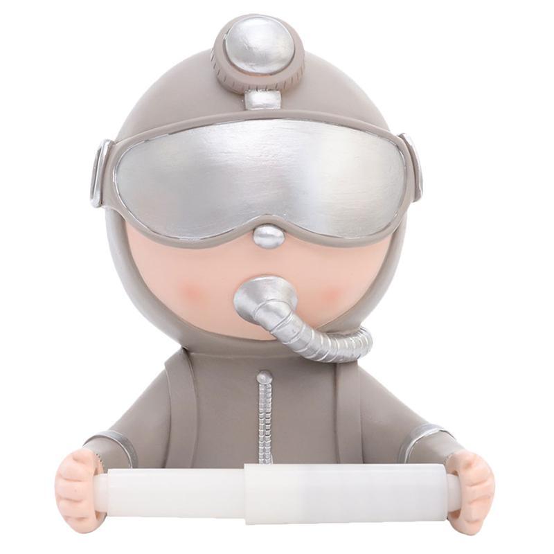 1 PC Creative Topless Toilet Paper Holder Toilet Paper Holder | Document Holder (Silver)