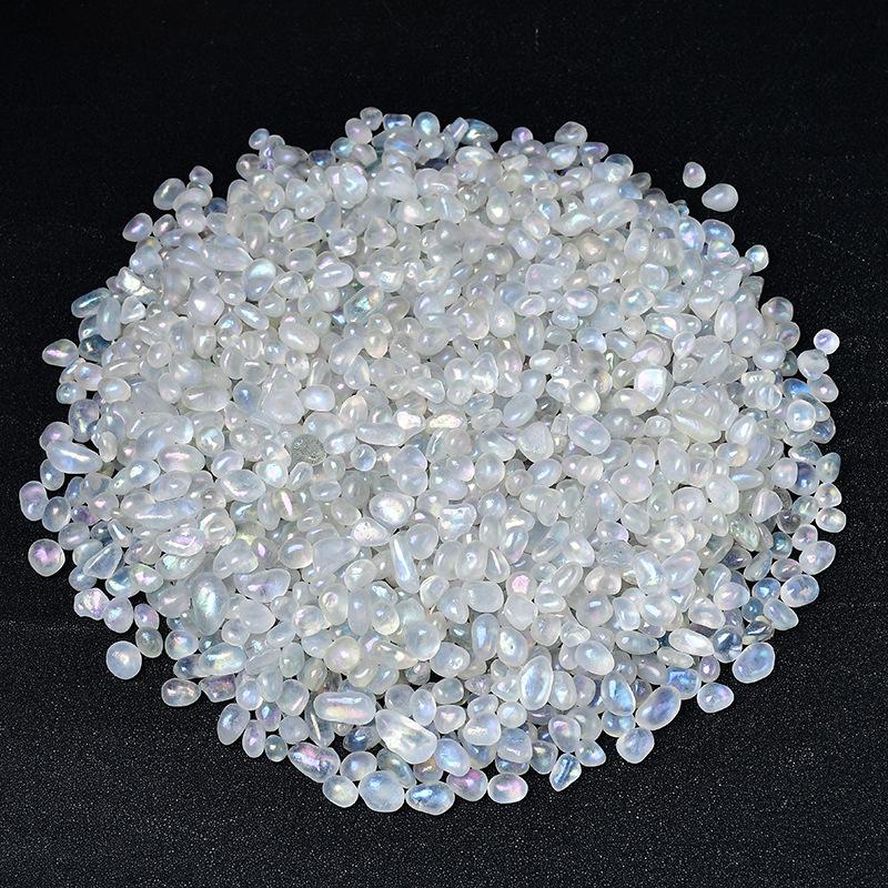 Seven-Color Crystal Gravel for Fish Tanks, Bonsai, Buddha Offerings, Manicures, Demagnetization, and Room Decoration.