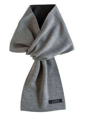 TAVARAT Made In Solid Color Mini Muffler 3-Second Muffler, Men's, Japan, (Gray-Charcoal)