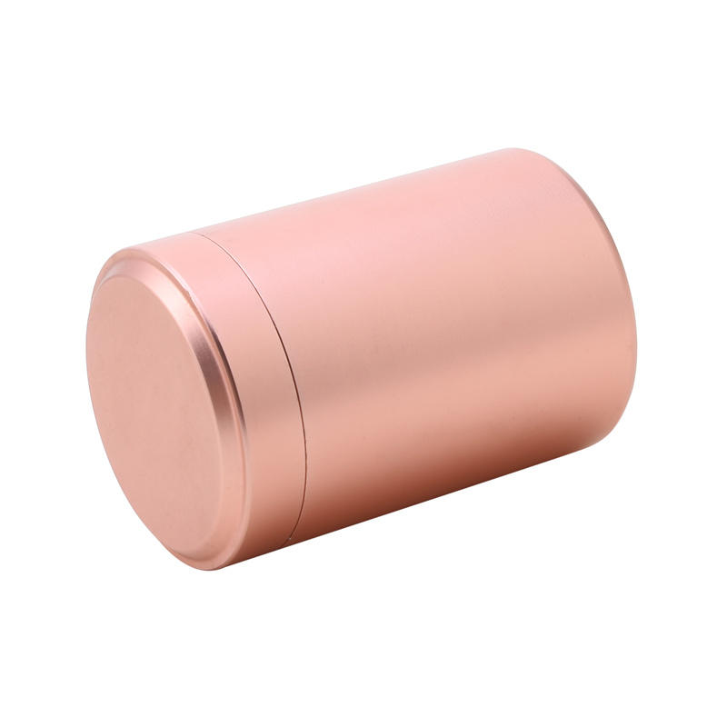 Aluminum Herb Stash Jar Airtight Smell Proof Stainless Steel Tea Container Box