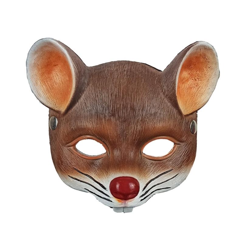 PU Foam Mouse Mask Halloween Animal Mask For Adult Kid Halloween Cosplay