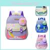 Leichter und robuster Kinderrucksack für die Schule im niedlichen Cartoon-Frosch-Stil
