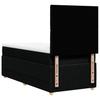 Boxspringbett mit Matratze Schwarz 80 x 200 cm Stoff
