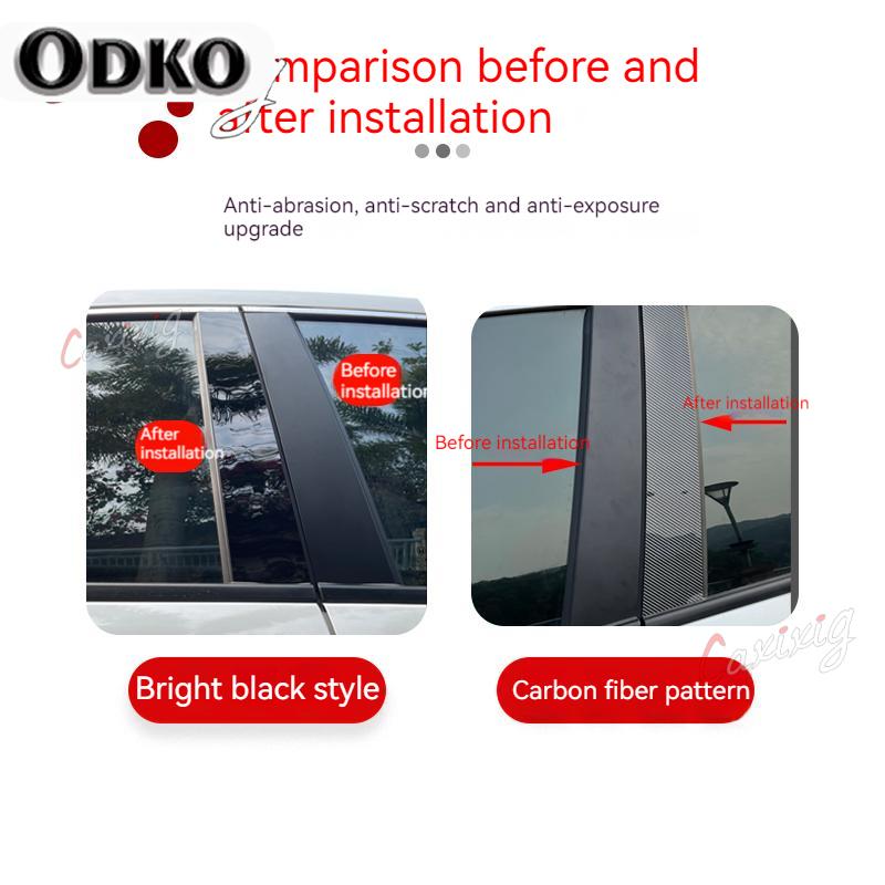 For Toyota Prius 2016 2017 2018     Car Pillar Posts Door Window Trim Cover Panel Stickers Styling