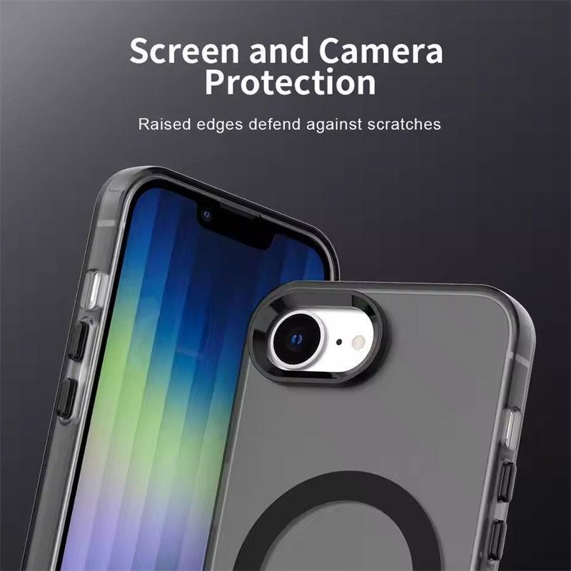 Matte Candy Magnetic Wireless Charging Case For iPhone 16E iPhone16E 5G For Magsafe ShockProof Soft Cover