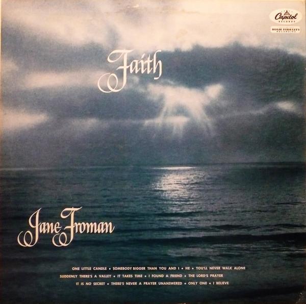 

LP Record JANE FROMAN Faith T726 Capitol Records 1956 US CountryFolk Used