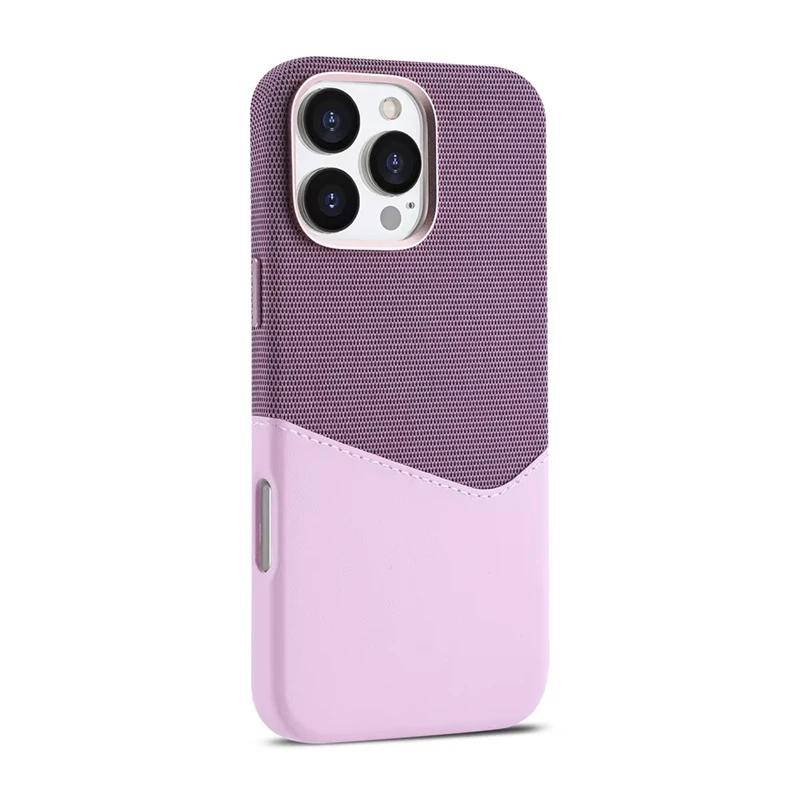 

Microfiber Card Holder Leather Magnetic Case for Magsafe IPhone 16 15 14 13 12 Pro Max Plus 16Pro i16 i15 ProMax Mac Safe Cover For iPhone 14 Pro