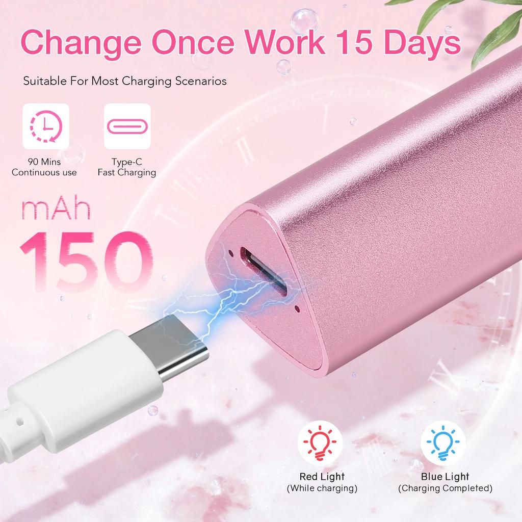 DianaBeauty UV Led Nail Dryer Portable UV Lamp for Nail Rechargeable Manicure Lamp with Aluminum Alloy Holder Nail Salon Tools