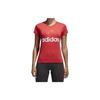 Adidas Classic Big Logo Print Short Sleeve T-Shirt Women Tops Natural-Coral-Pink CF8822