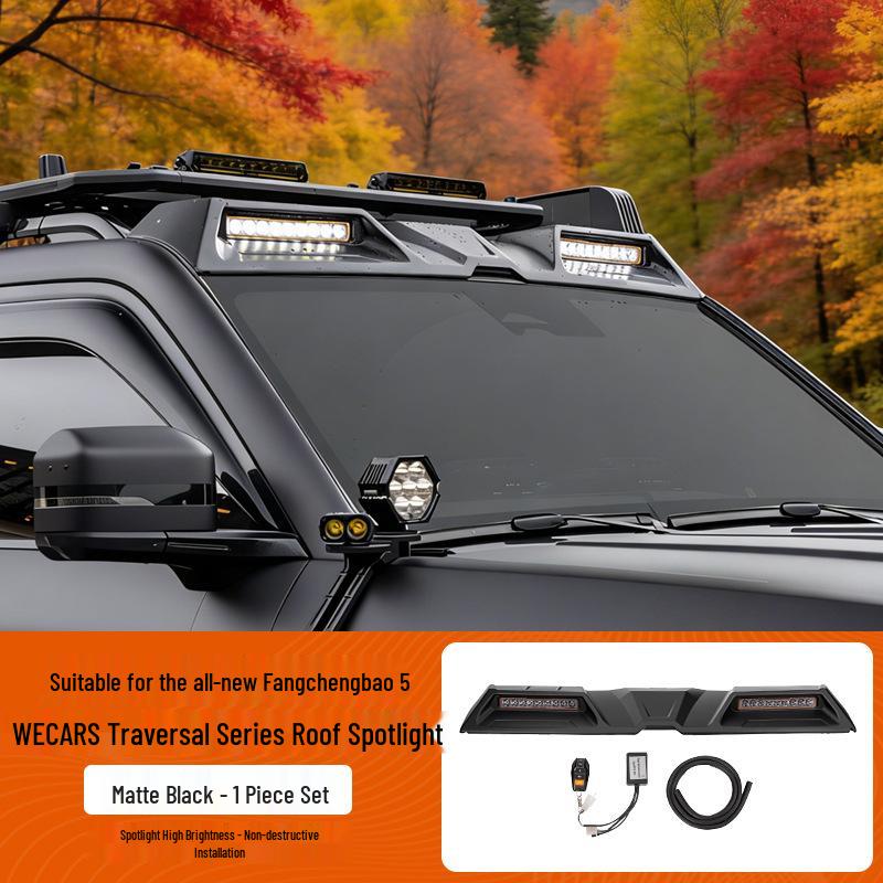 BYD Fangbao Leopard 5 Roof LED Spotlight Spoiler for Off-road Luggage Rack Modification