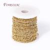 Multi Styles Metal Bulk Chains Wholesale High Quality 14K Gold Plated Spool Chains For DIY Handmade Jewellery Making Supplies