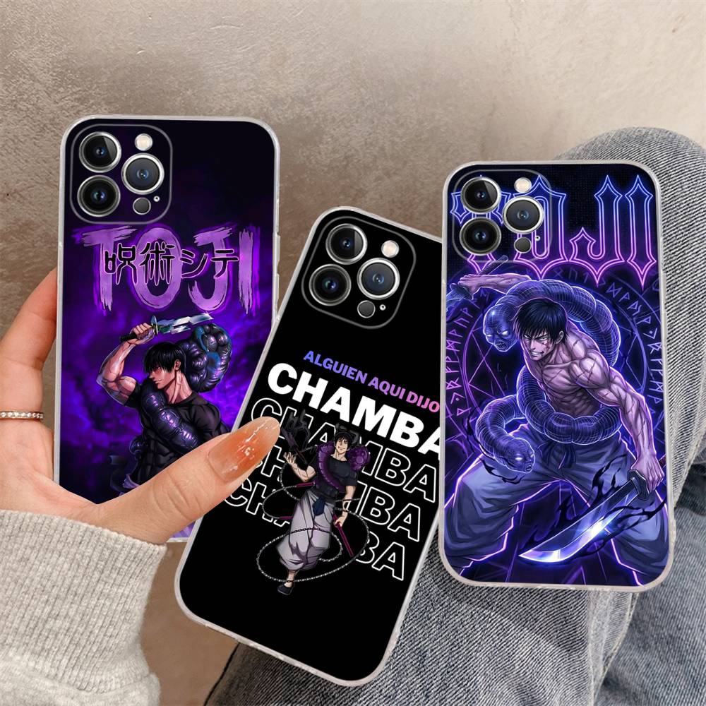 J-Jujutsu Toji Kaisen F-Fushiguro Per iPhone 17 16 16e 15 14 13 12 11 Pro Max Mini Plus Custodia per Telefono