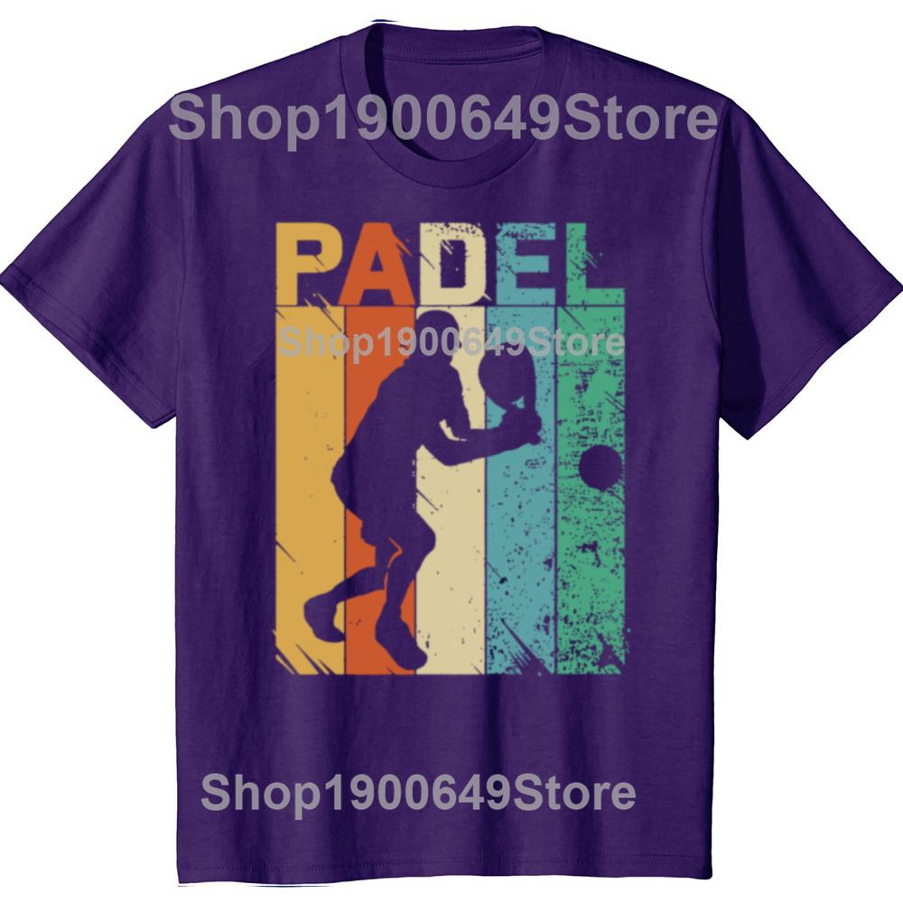 Funny Padel Player Sport Gift T Shirts Graphic Cotton Streetwear Short Sleeve Birthday Summer Tennis Training Tshirt Men