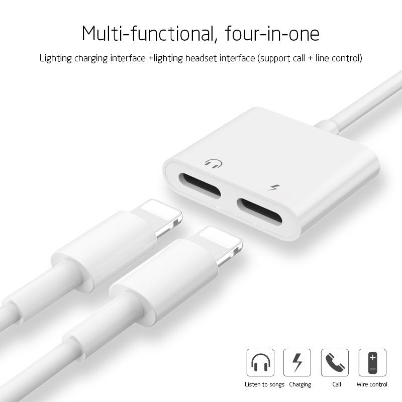 

Кабель быстрой зарядки с двумя разъёмами для IPhoneX 8 8Plus 7