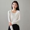 SOFSIL Damen Langarm U-Ausschnitt T-Shirt