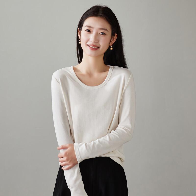 SOFSIL Damen Langarm U-Ausschnitt T-Shirt