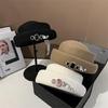 Women Felt Top Cap Girls Chauffeur Hat Adult Felt Beanie Winter Casual Headdress