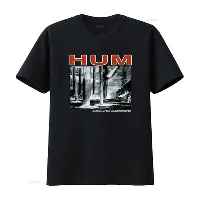 Hum Electra 2000 Vintage Style T Shirt Unique Print for Rock Fans Vintage Washed Comfortable Versatile Stylish Soft Fashion