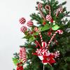 1 Stück Weihnachtsbaum Zuckerstangen Picks Feiertage Wolle Bonbonrolle Dekorationen Neujahrsbaumdeko Büro Mehrere Optionen verfügbar