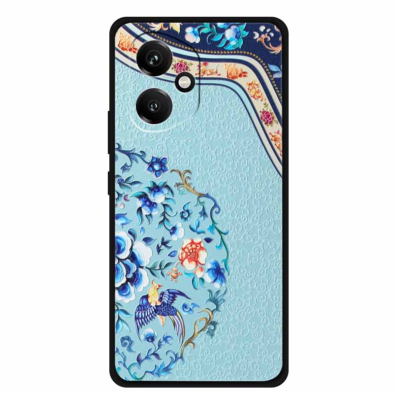 For Honor 400 5G Case 3D Flowers Emboss Soft Silicone Phone Case For Honor 400 Back Cover Bumper Funda Protective New Shell Bag