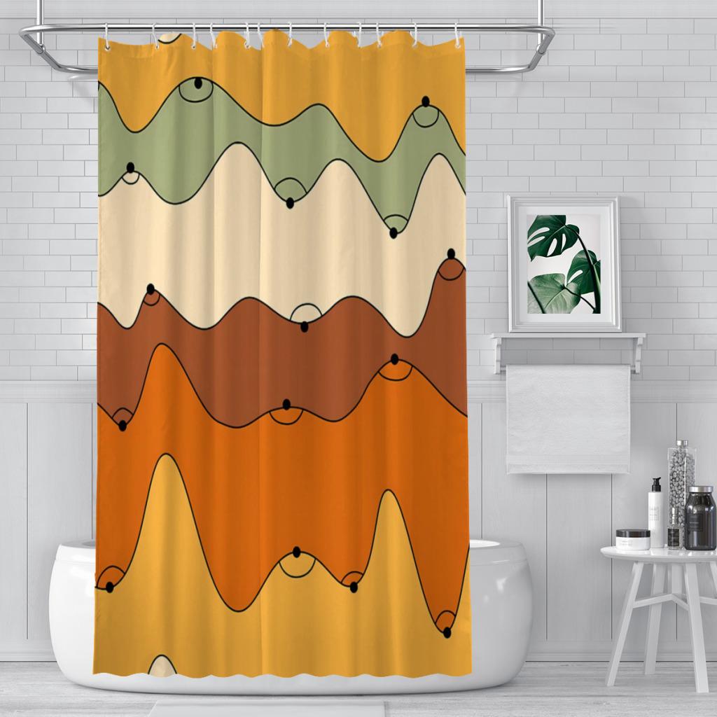 Rideau de douche Sexy Boobs Sein Féminin Féministe Motif Sein Sans Couture Rideaux de Salle de Bain Polyester Écran de Salle de Bain Avec Crochets