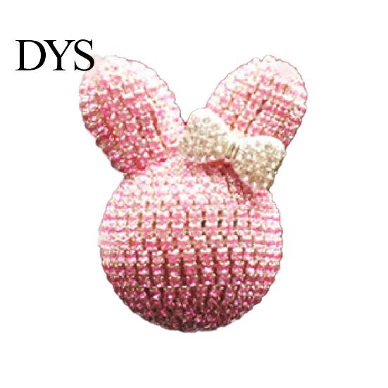 Car Fragrance Air Freshener Holder Bunny Bowknot Shape Shiny Rhinestone Vent Clip Auto Outlet Perfume for