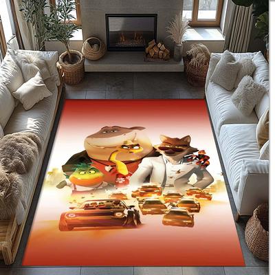 The Bad Guys Crystal Velvet Rug, Soft Anti‑Slip Crystal Velvet Carpet for Living Room Bedroom Home Decor