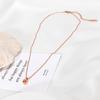 Korean Fashion Raindrop Necklace: Light Luxury Titanium Steel Clavicle Chain for Girls