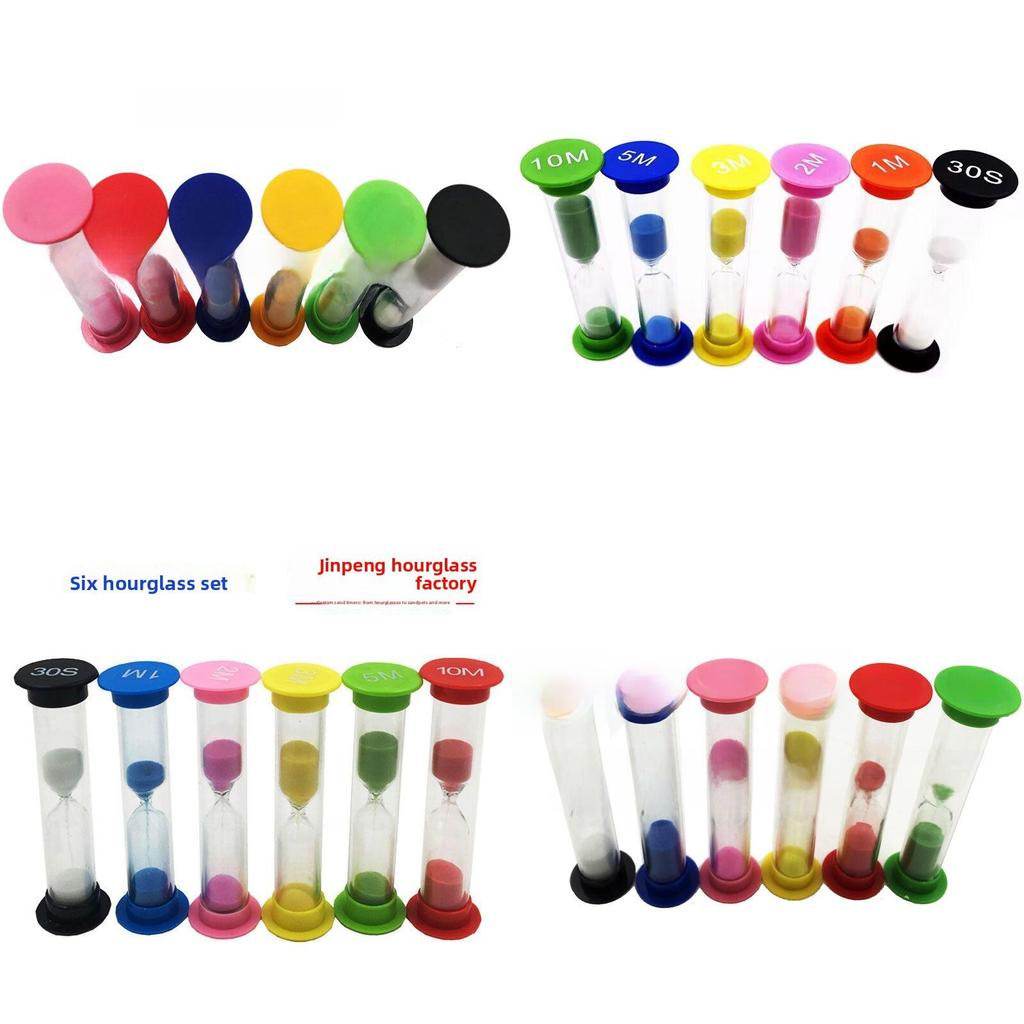 Creative Hourglass Timer Set For Children Home Decor With Handcrafted Plastic Design