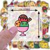 35pcs-50pcs Playful Food Stickers Cartoon Desserts  Stickers Stationery Stickers For DIY Phone Laptop Scrapbook Bike