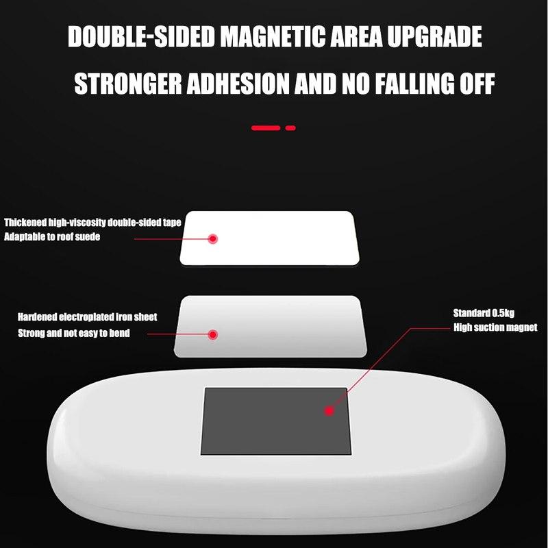 1PCS LED Touch Light Mini Wireless RGB Atmosphere Light USB Charging Auto Roof Ceiling Reading Lamp Car Interior Lighting 5V