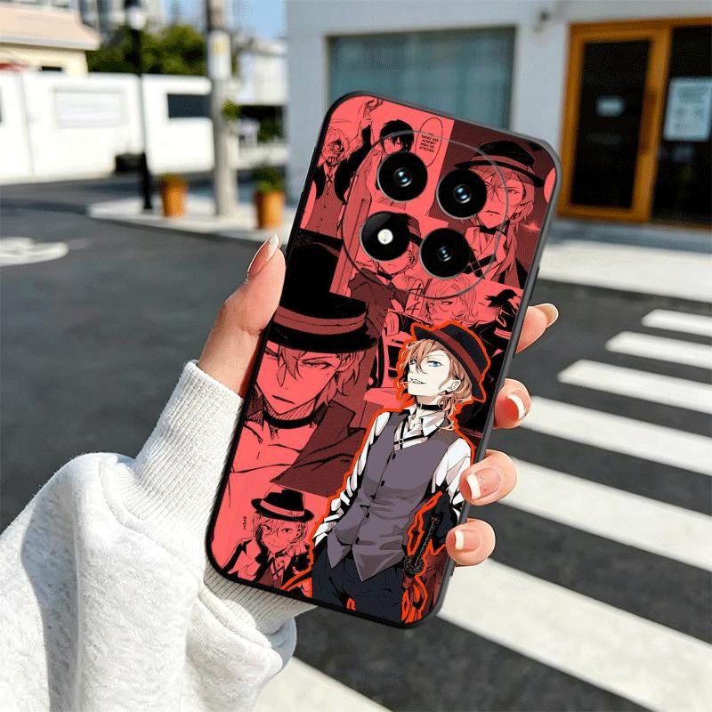 

Bungo Stray Dogs Manga Soft Phone Case for Xiaomi Redmi Note 12 13 14 15 Pro Plus 11 12S 11S 11T 10 4G Black Cover Back Shell Redmi Note12ProPlus