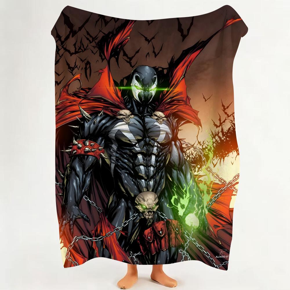 Comic S Spawn Throw Flannel Throw Blanket Suitable for Sofa,Living Room,Bedroom