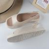Women's Summer Solid Colour Open Toe Casual Outwear Sandals Flat Cool Strap Shoes
