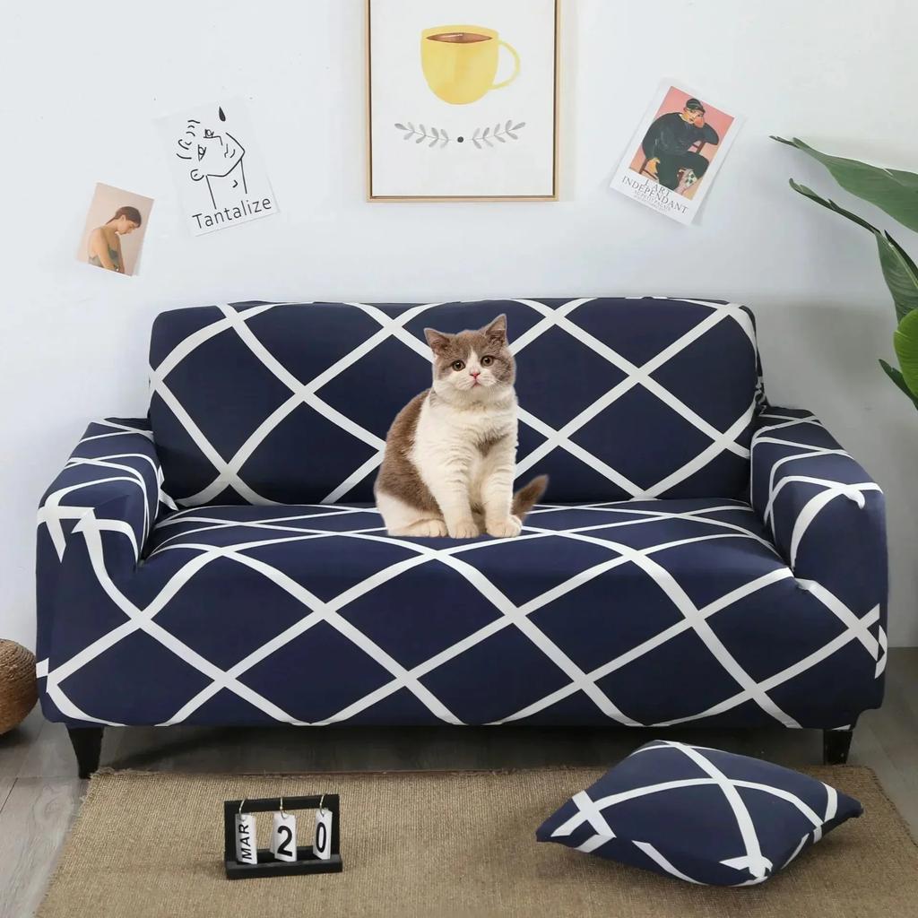 Printed Sofa Cover Stretch Couch Cover Sofa Slipcovers for Couches and Loveseats Washable Furniture Protector for Pets Kids
