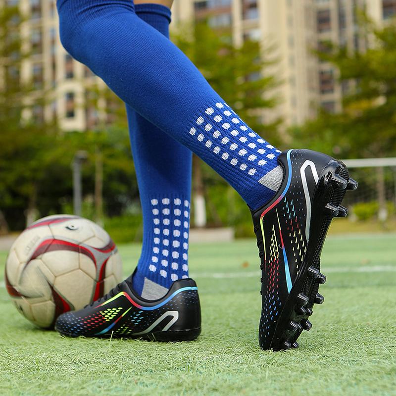 Mens Football Shoes Training Artificial Captain Football Shoes for Kids Boys Soccer Shoes