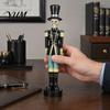 Festive Resin Crafts for Home Halloween Skull Nutcracker Figurine, Spooky Soldier Statue, Creative Room Decor Collectible Ornament Shelf Table Indoor