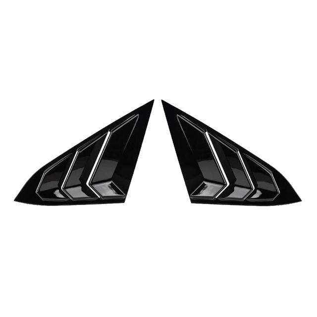For Honda Civic 2016- Sedan Rear Side Vent Quarter Window Louver Cover Triangular Window Trim Accessories