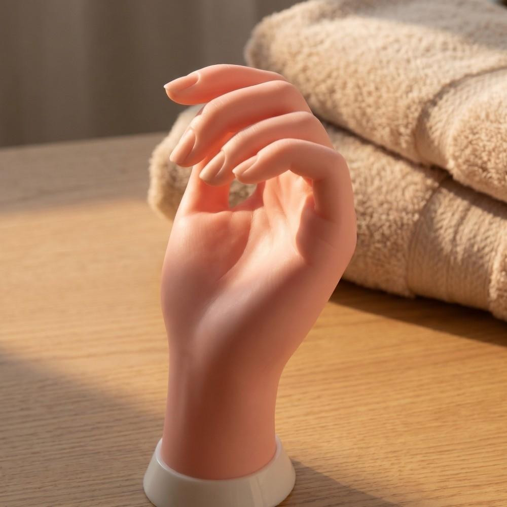 Bendable Silicone Practice Hand Flexible Positioning Fake Hand Mannequin Hand  Manicure Practice