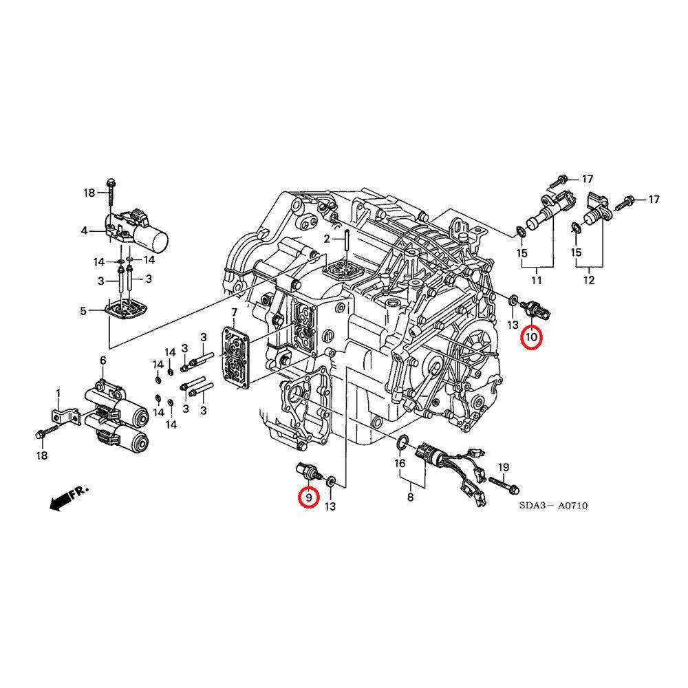 Transmission Pressure Switch Sensor For Honda Acura 28600-P6H-003 28600-RCL-013