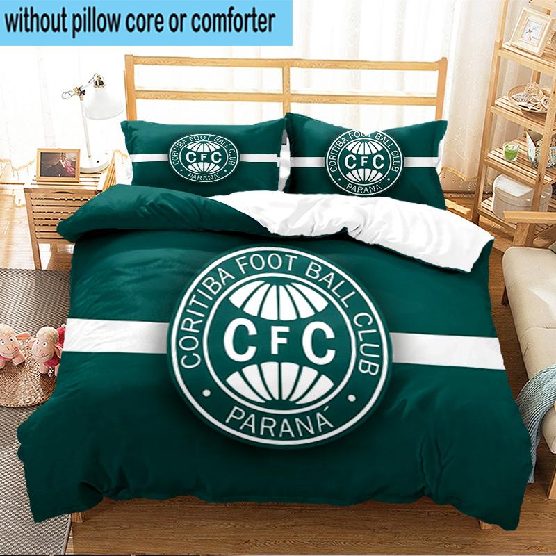 3PCS Coritiba Football Club Crest Bedding Set For Bedroom, Dormitory,Including 1pc Duvet Cover And 2pcs Pillowcases Large size Fan gift