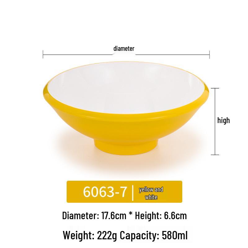 Melamine Noodle Bowl for Noodle Restaurants: Ideal for Luosifen, Malatang, Rice Noodles, and Chongqing Xiaomian
