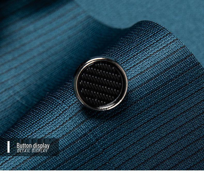 Men's Wrinkle-Resistant Polo - Summer 2026 Business Casual, Short-Sleeve, Non-Iron Collared Shirt for Middle-Aged Dads