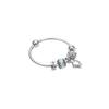 Pandora Sparkling Snowflake Set 925 Silver Bracelet Women's Silver ZT-0044