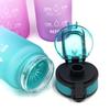Sport Water Bottle with Time Marker Leakproof Bottle Frosted Water Bottle Space Cup