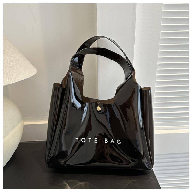 Pvc Transparent Bag Tote Bag For Women Jelly Bags Purse Handbags Waterproof Clear Shoulder Bag